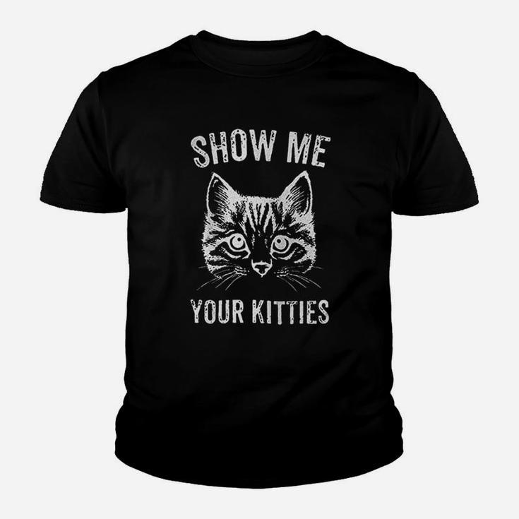 Show Me Your Kitties Cat Lover Youth Youth T-shirt