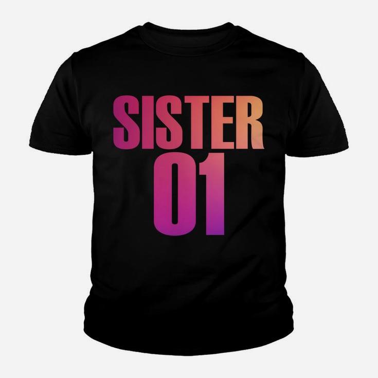Sister 01 Sister 02 Sister 03 Best Friends Siblings Youth T-shirt