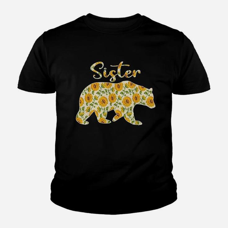 Sister Bear Sunflower Youth T-shirt