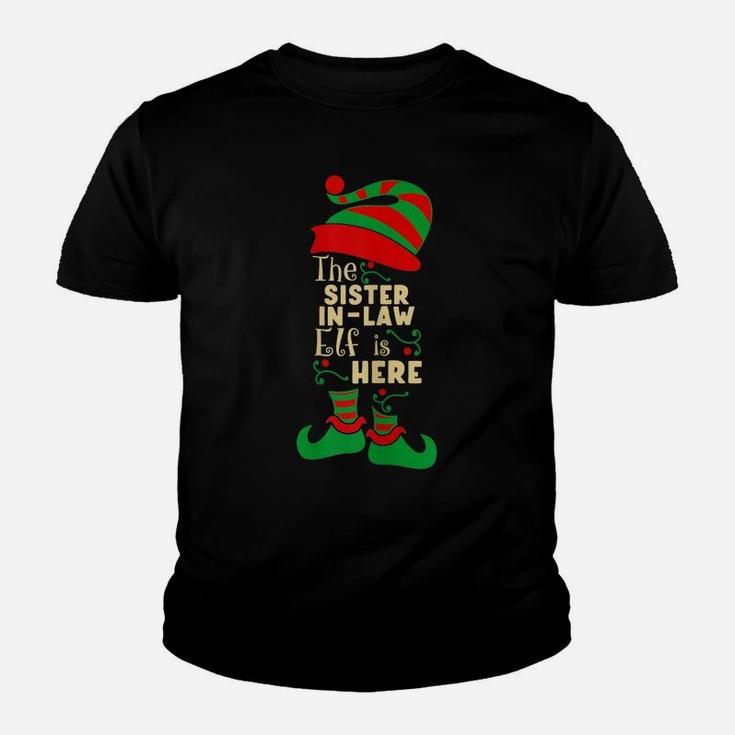 Sister-In-Law Elf Christmas Matching Family Pajama Christmas Youth T-shirt