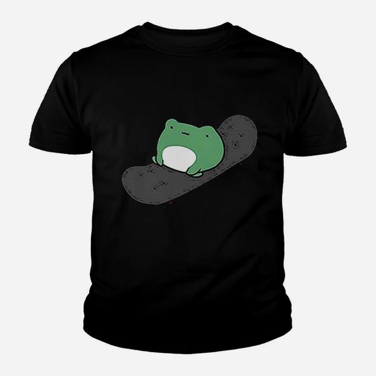 Skateboarding Frog Youth T-shirt