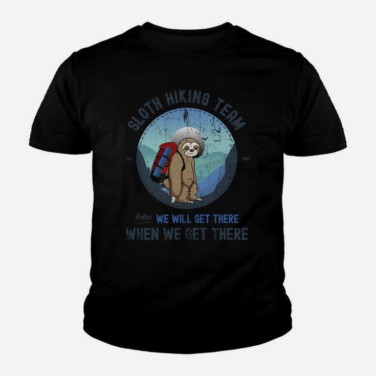 Sloth Hiking Hoodie, Sloth Hiking Team Shirt Youth T-shirt
