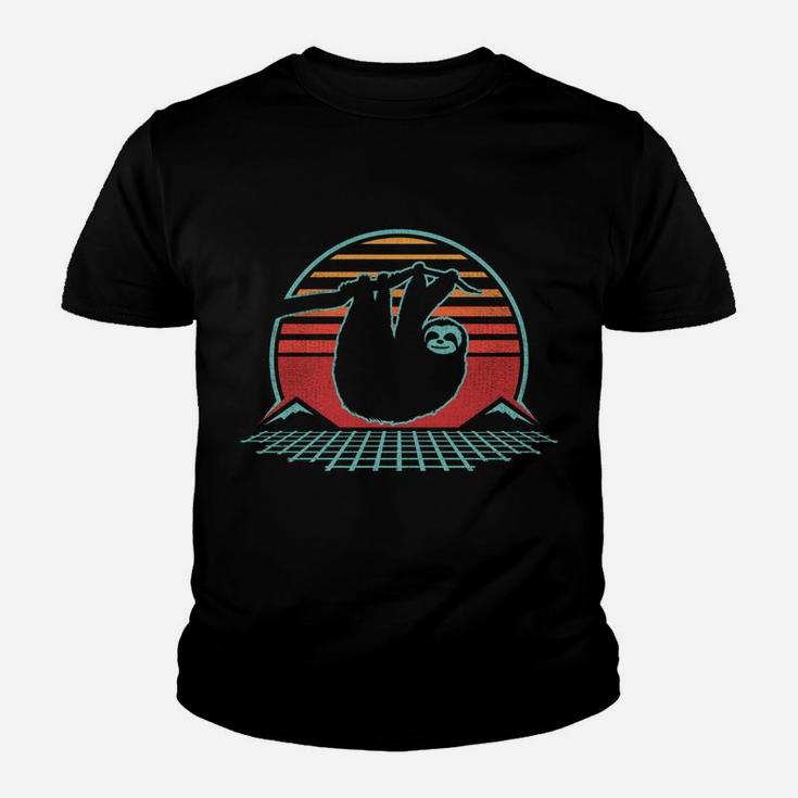 Sloth Retro Vintage 80S Style Zoologist Animal Lover Gift Sweatshirt Youth T-shirt