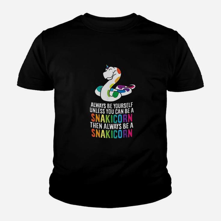 Snake Pet Always Be A Snakicorn Birthday Unicorn Snake Youth T-shirt