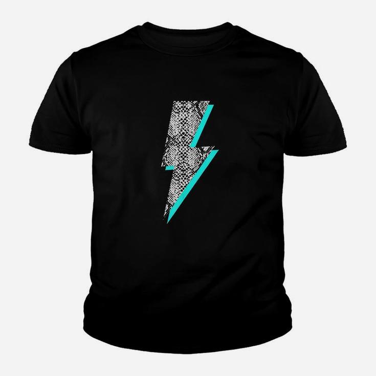 Snakeskin Lightning Bolt Animal Print Youth T-shirt