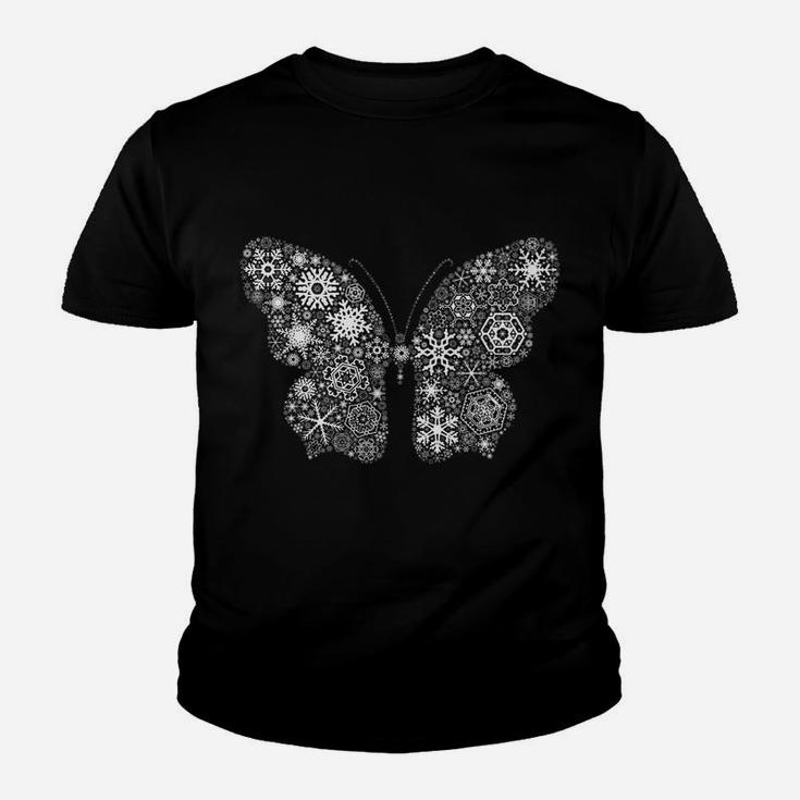 Snowflake Merry Christmas Gifts - Butterfly Youth T-shirt