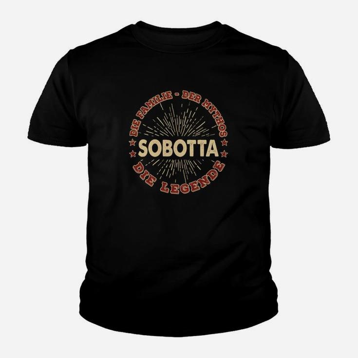 Sobotta Vintage Stil Personalisiertes Namen Kinder Tshirt – Legendäres Design