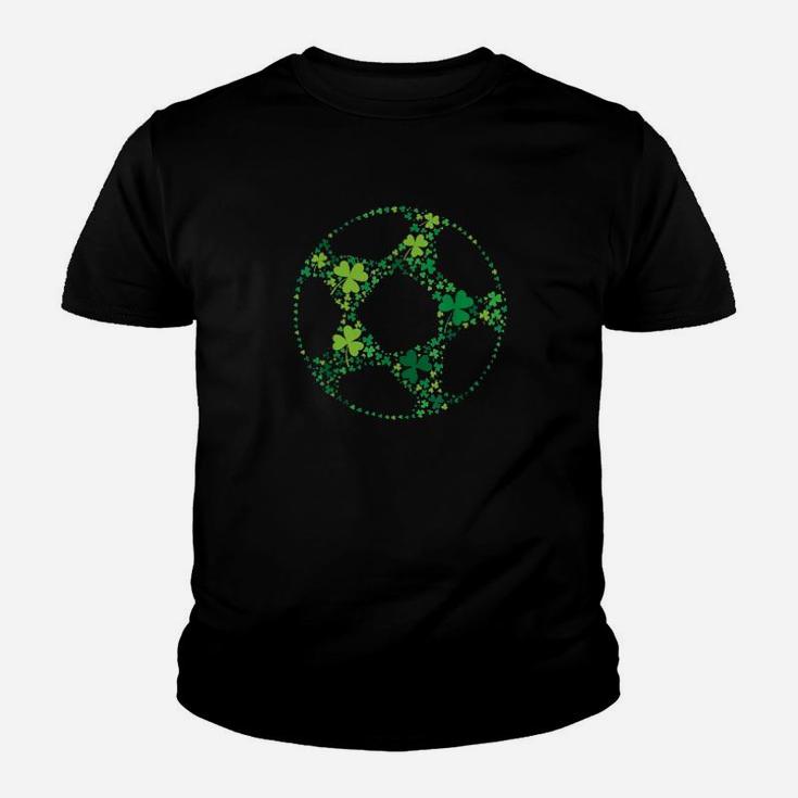 Soccer St Patricks Day Shamrock Clover Irish Youth T-shirt