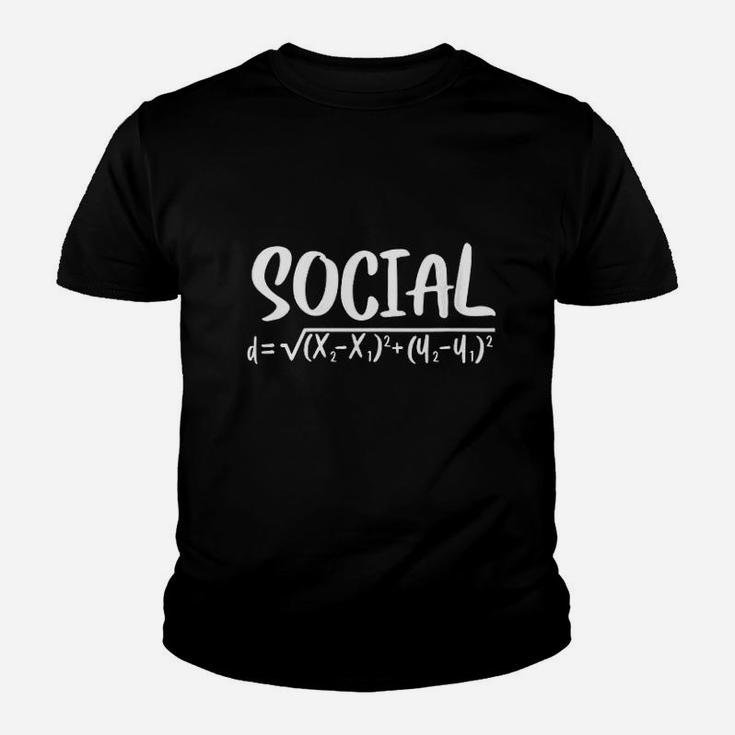 Social Distance Math Teacher Funny Math Youth T-shirt