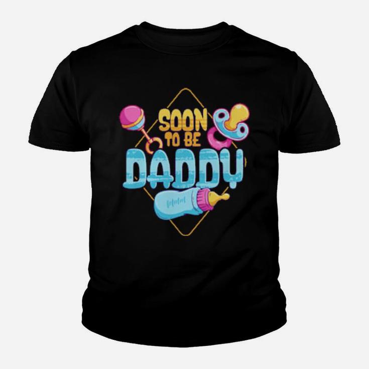 Soon To Be Daddy Pregnancy Announcement Dad To Be Youth T-shirt
