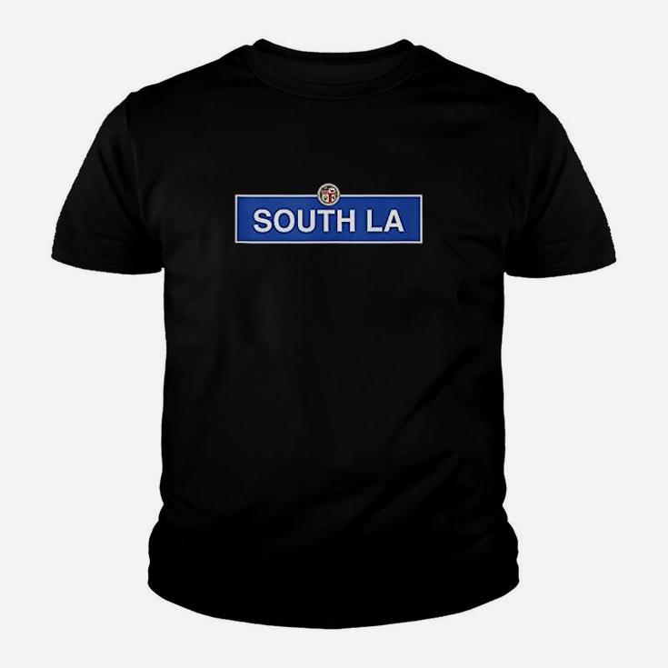South La Los Angeles Street Sign Central Slauson Youth T-shirt
