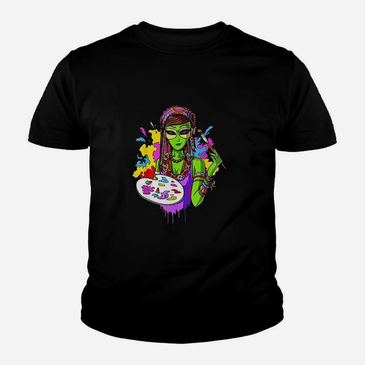 Space Alien Hippie Painter Art Youth T-shirt