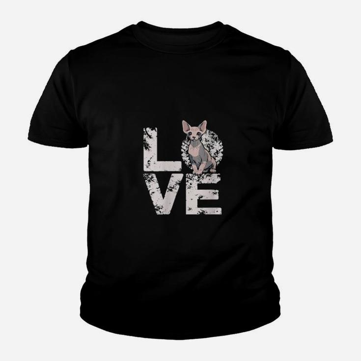 Sphynx Cat Hairless Cats Owner Valentines Day Youth T-shirt