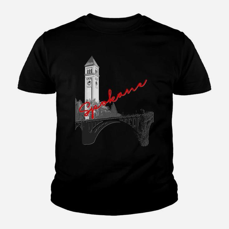 Spokane Clock Tower Monroe Street Bridge Shirt Youth T-shirt