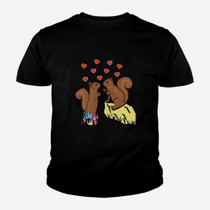 Squirrel Valentine  Simple Design Youth T-shirt