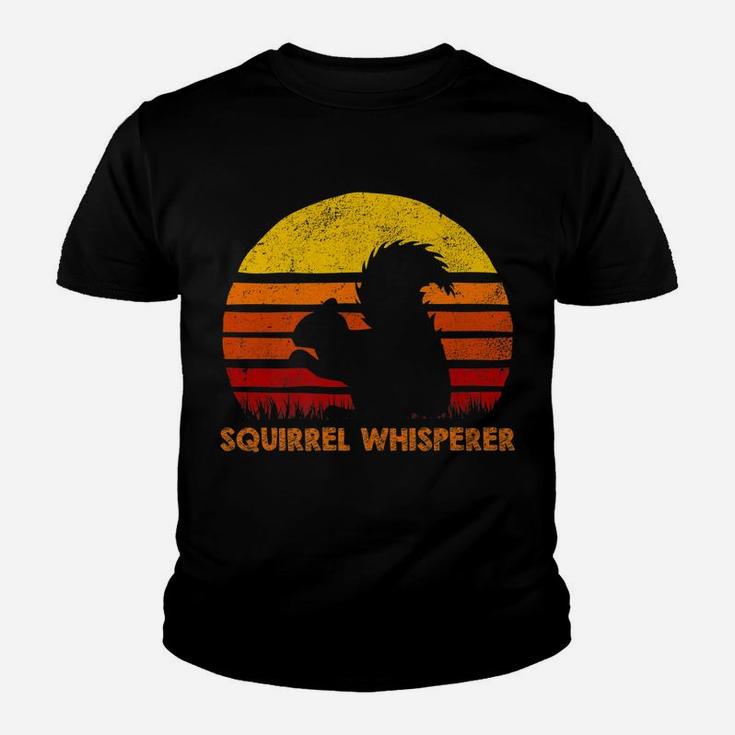 Squirrel Whisperer Retro Sunset Silhouette Vintage Safari Youth T-shirt