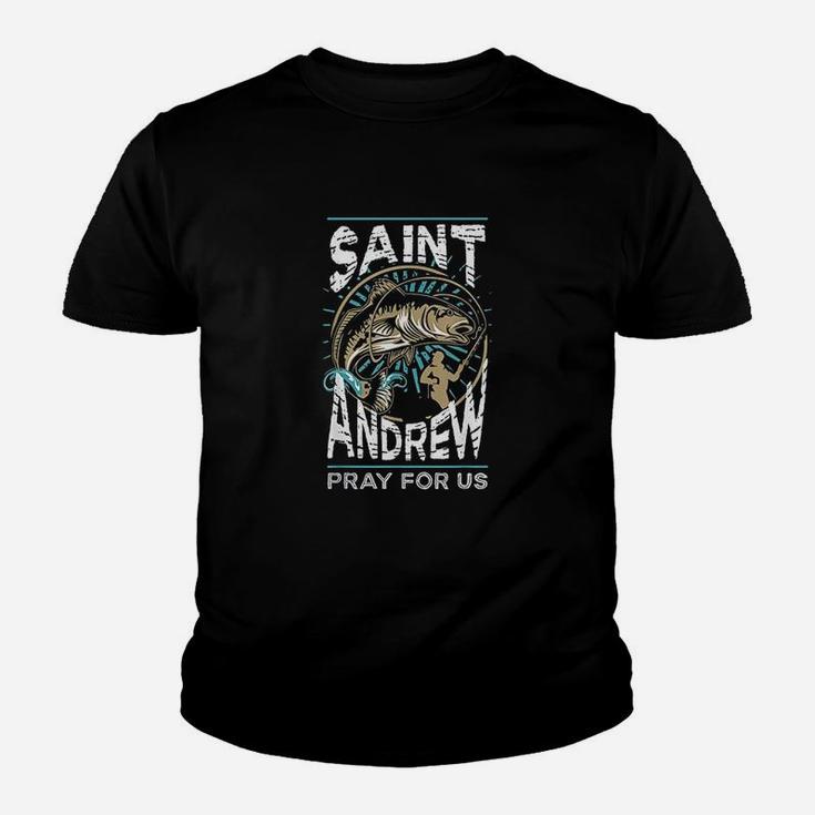 St Andrew Patron Saint Of Fisherman Fishing Catholic Saint Youth T-shirt