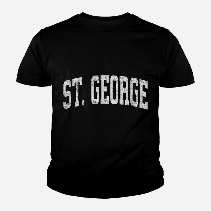 St George Utah Ut Vintage Athletic Sports Design Youth T-shirt
