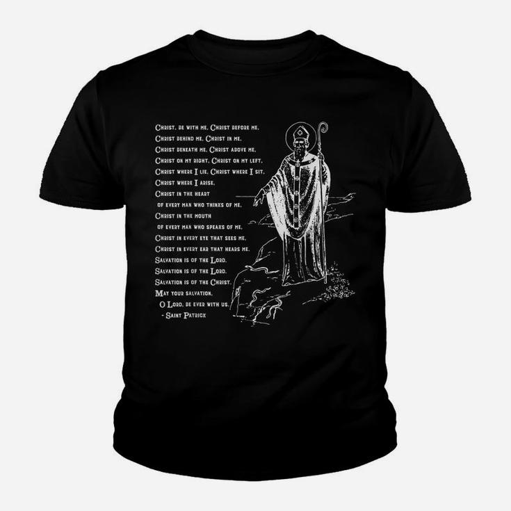 St Patrick Breastplate Prayer Catholic Saint Patricks Day Youth T-shirt