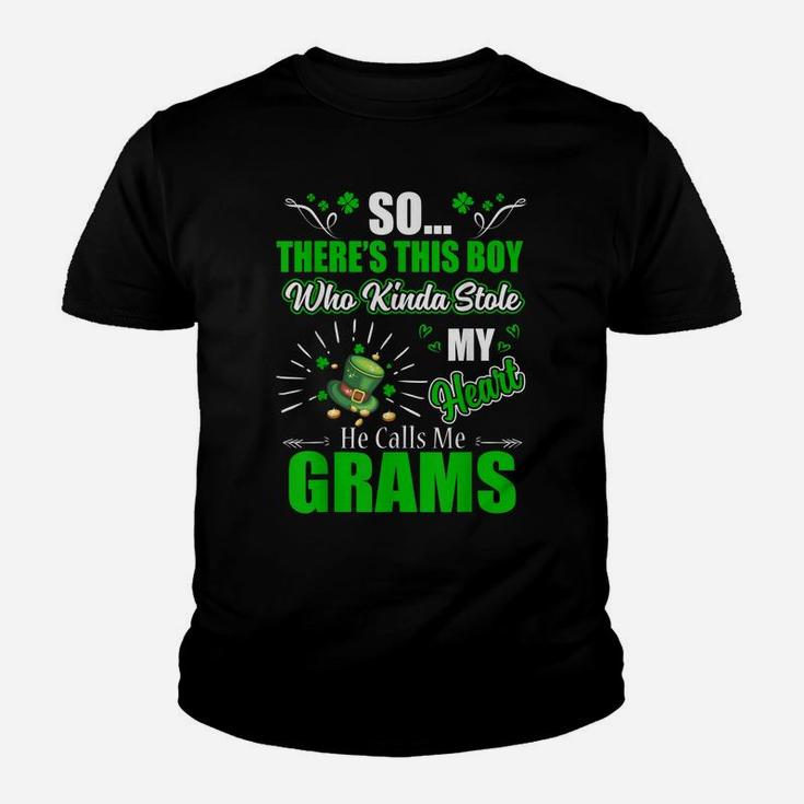 St Patrick Day Who Kinda Stole My Heart Calls Me Grams Youth T-shirt