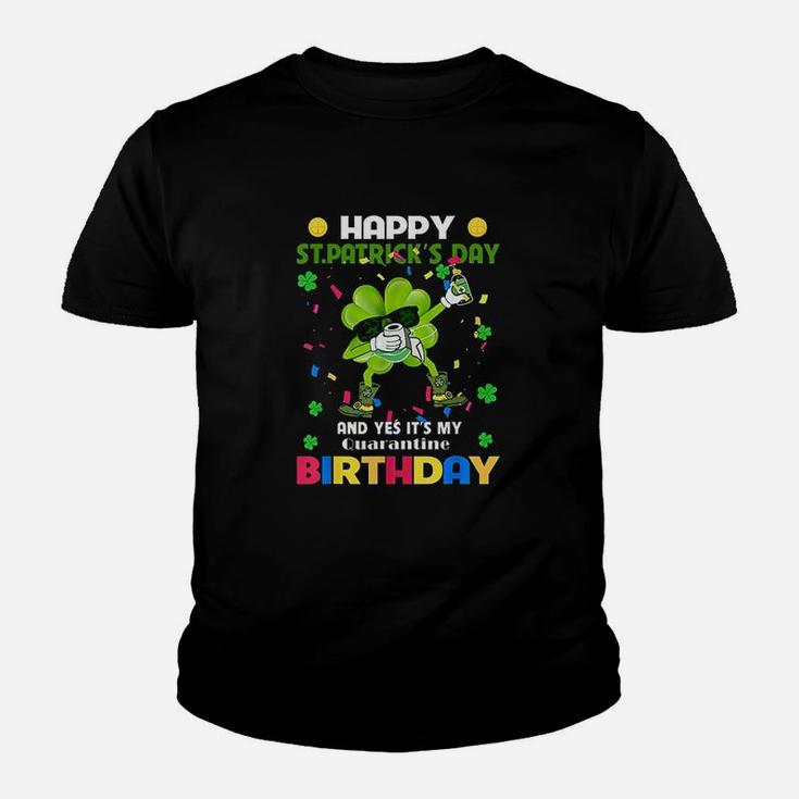 St Patricks Day And My Birthday Dabbing Shamrock Youth T-shirt