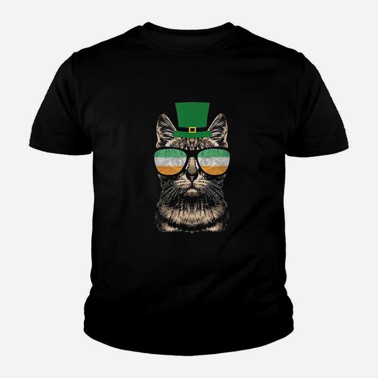 St Patricks Day Cat Youth T-shirt