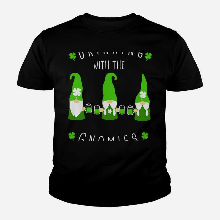 St Patricks Day Gnome And Green Beer Design Irish Parties Youth T-shirt