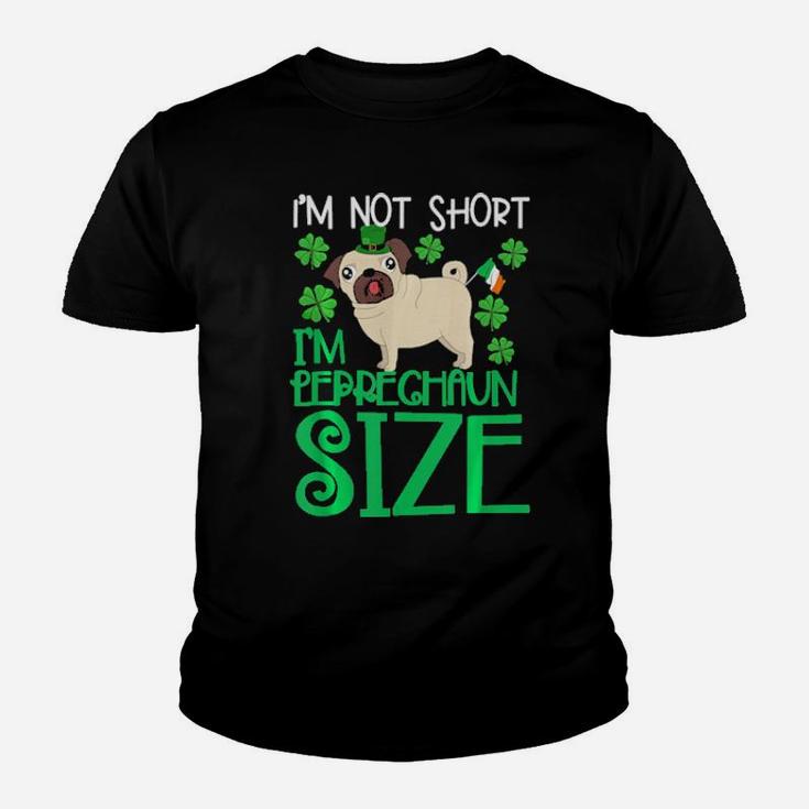St Patricks Day   Leprechaun Size Pug Irish Youth T-shirt