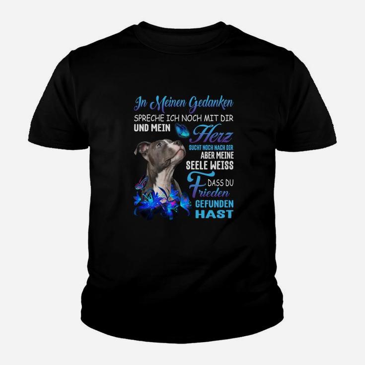 Staffordshire Bull Terrier Dass Du Frieden Gefunden Hast Kinder T-Shirt