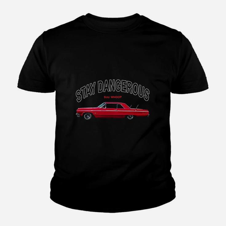 Stay Dangerous 64 Red Impala Ss Youth T-shirt