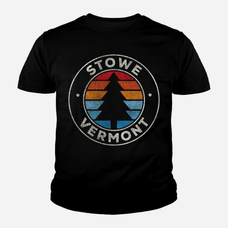 Stowe Vermont Vt Vintage Graphic Retro 70S Sweatshirt Youth T-shirt