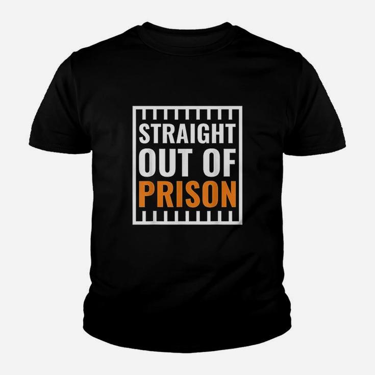 Straight Out Of Prison  Costume Parody Role Play Youth T-shirt
