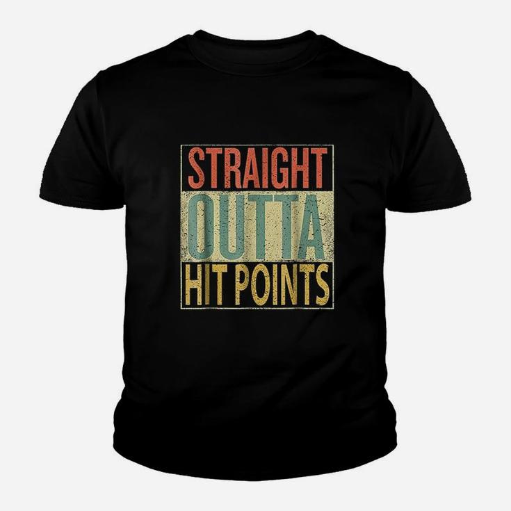 Straight Outta Hit Points Funny Youth T-shirt
