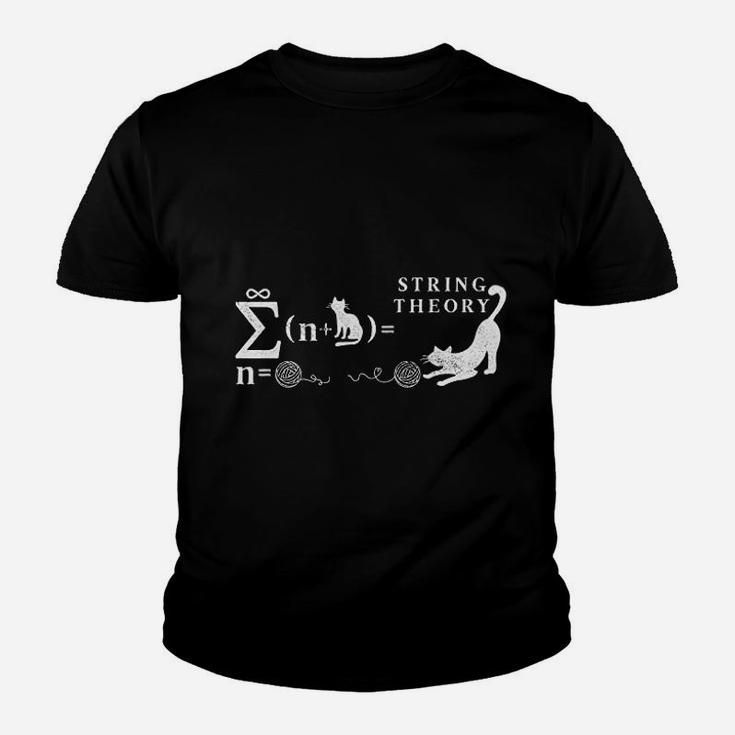 String Theory Cat Math Science Youth T-shirt