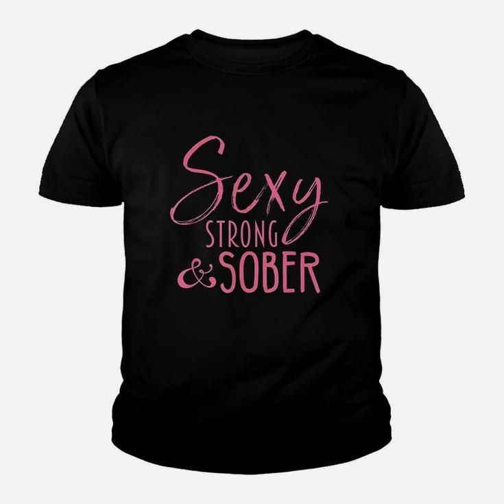 Strong And Sober Sobriety Youth T-shirt