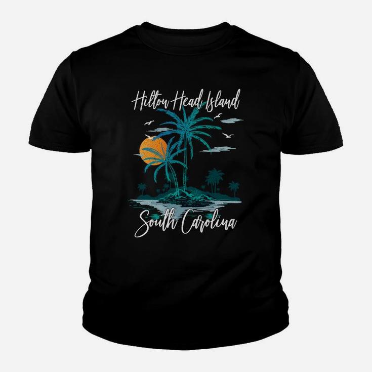 Summer Vacation Retro South Carolina Hilton Head Island Youth T-shirt