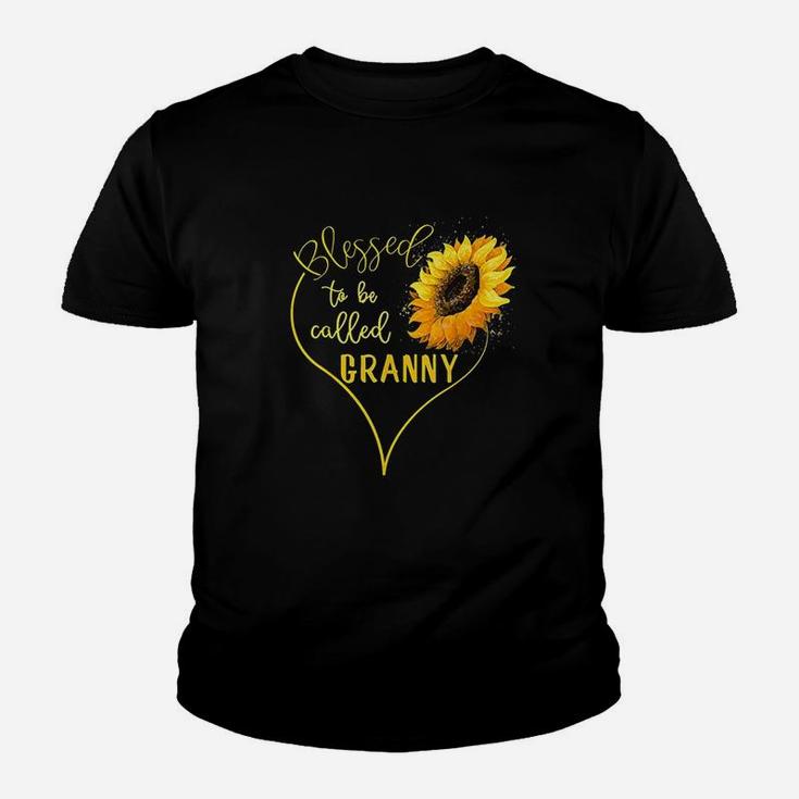 Sunflower Heart Blessed To Be Called Granny Youth T-shirt