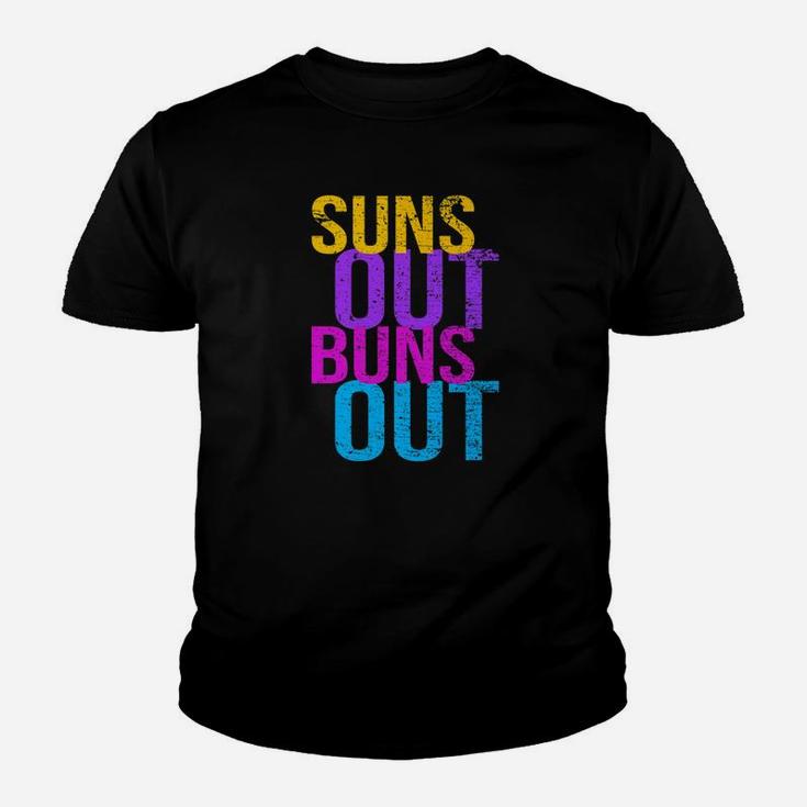 Suns Out Buns Out  Funny Summer Youth T-shirt