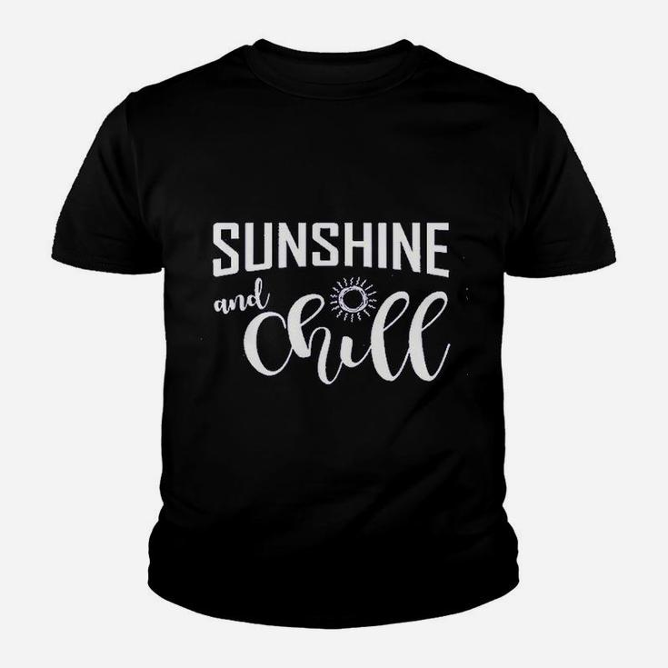 Sunshine And Chill Cute Beach Youth T-shirt