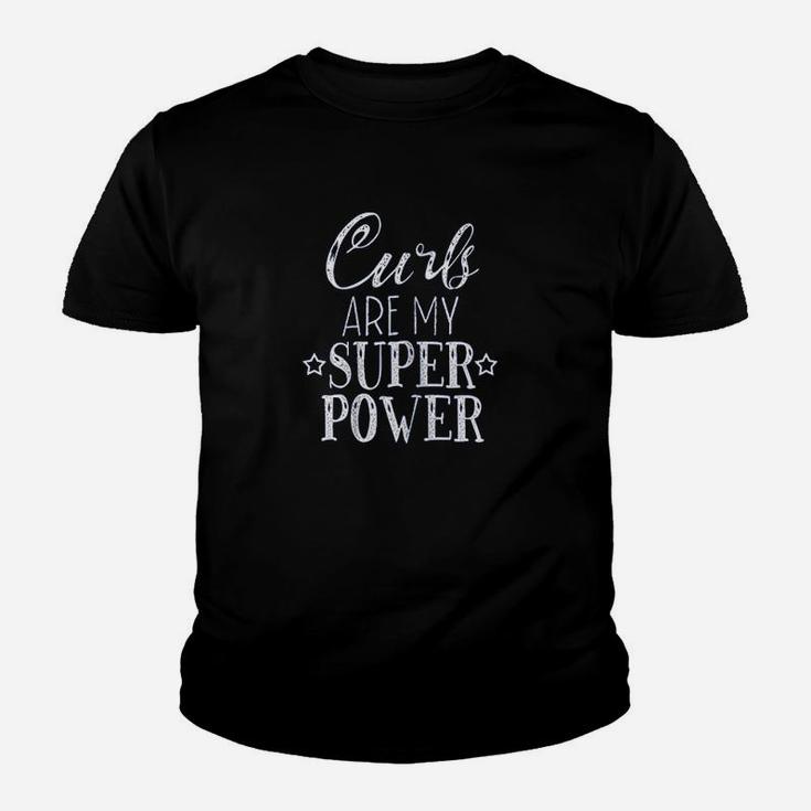 Super Power Curly Hair Dont Care Youth T-shirt