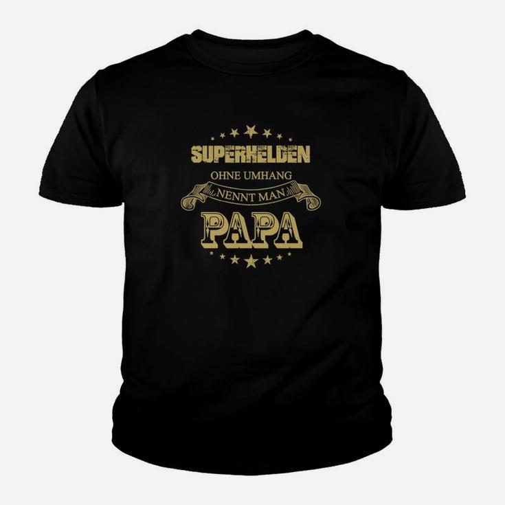 Superhelden Papa Kinder Tshirt, Vatertag Aufdruck ohne Umhang