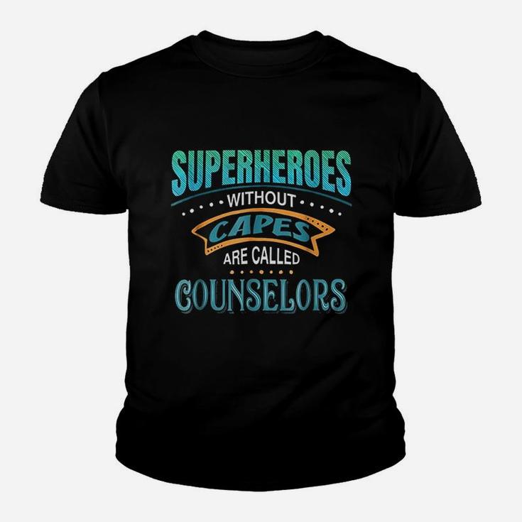 Superheroes Without Capes Are Called Counselors Youth T-shirt