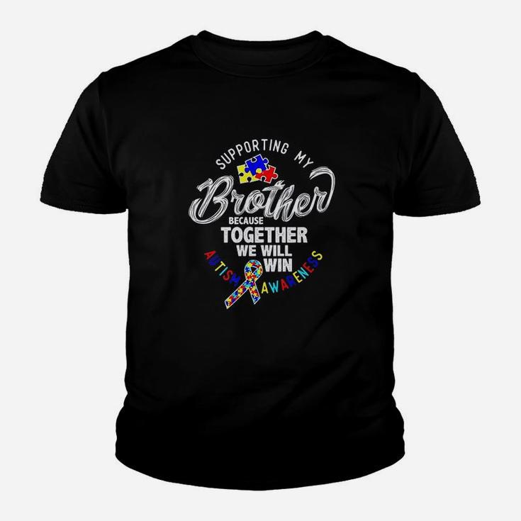 Supporting My Brother Awareness Ribbon Heart Youth T-shirt
