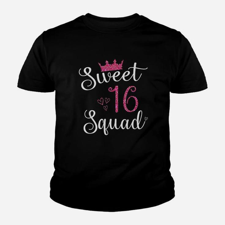 Sweet 16 Squad 16Th Birthday Gift Youth T-shirt