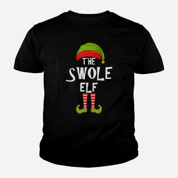 Swole Elf Matching Family Christmas Party Pajama Group Gift Youth T-shirt