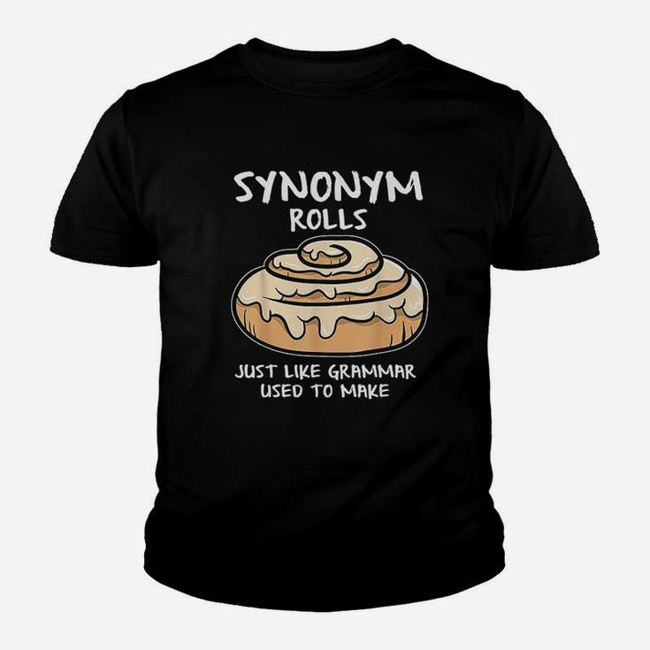 Synonym Rolls Book Lovers Punctuation Saves Lives Youth T-shirt