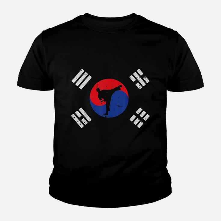 Taekwondo South Korea Flag Youth T-shirt