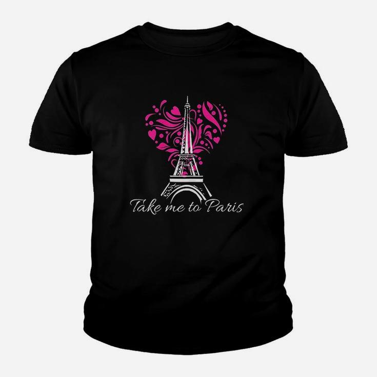 Take Me To Paris Eiffel Tower French Youth T-shirt