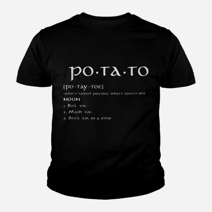 Taters Po-Ta-Toes Boil Em Mash Em Stick Em In A Stew Youth T-shirt