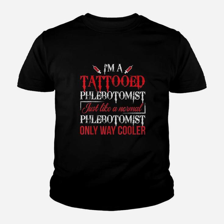 Tattooed Phlebotomist Phlebotomy Nurse Youth T-shirt
